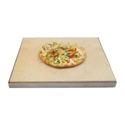 Pizzastein Grill 50 X 30 X 3 Cm + Edelstahlrahmen