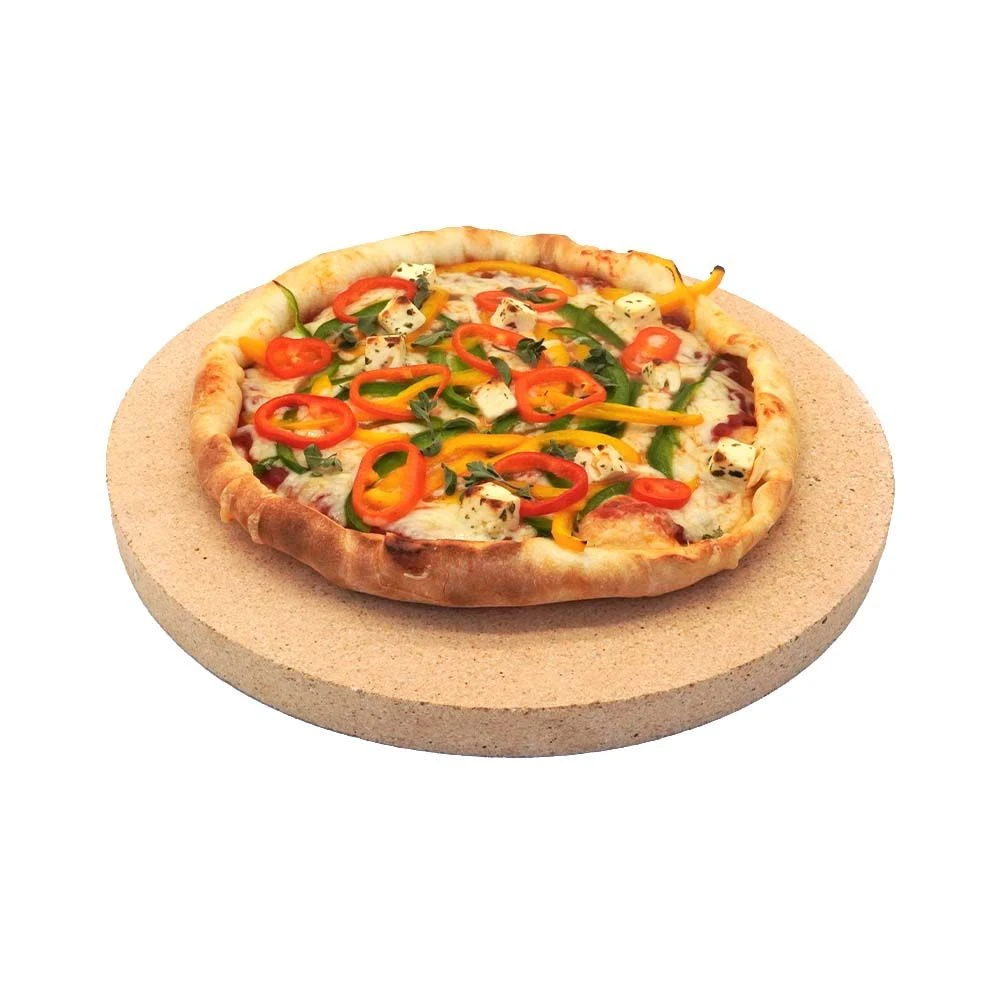 Pizzastein Grill Rund Ø 34 X 3 Cm Schamotte