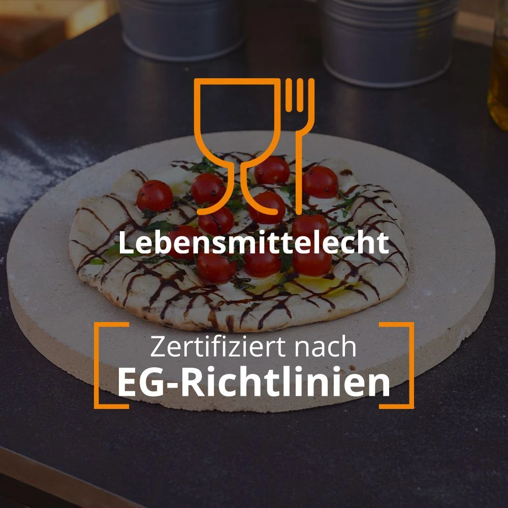 Pizzastein Grill Rund Ø 34 X 3 Cm Schamotte – Bild 7