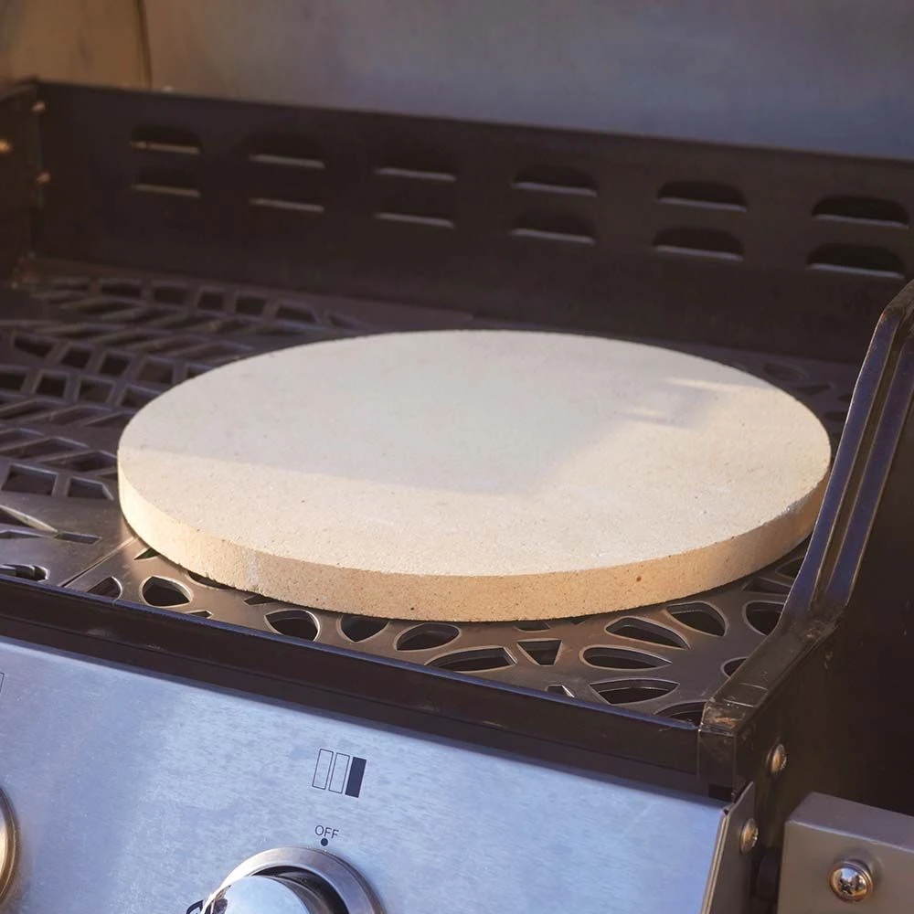 Pizzastein Grill Rund Ø 39 X 3 Cm Schamotte 4 Pizzastein Grill Rund Ø 39 X 3 Cm Schamotte – Bild 4