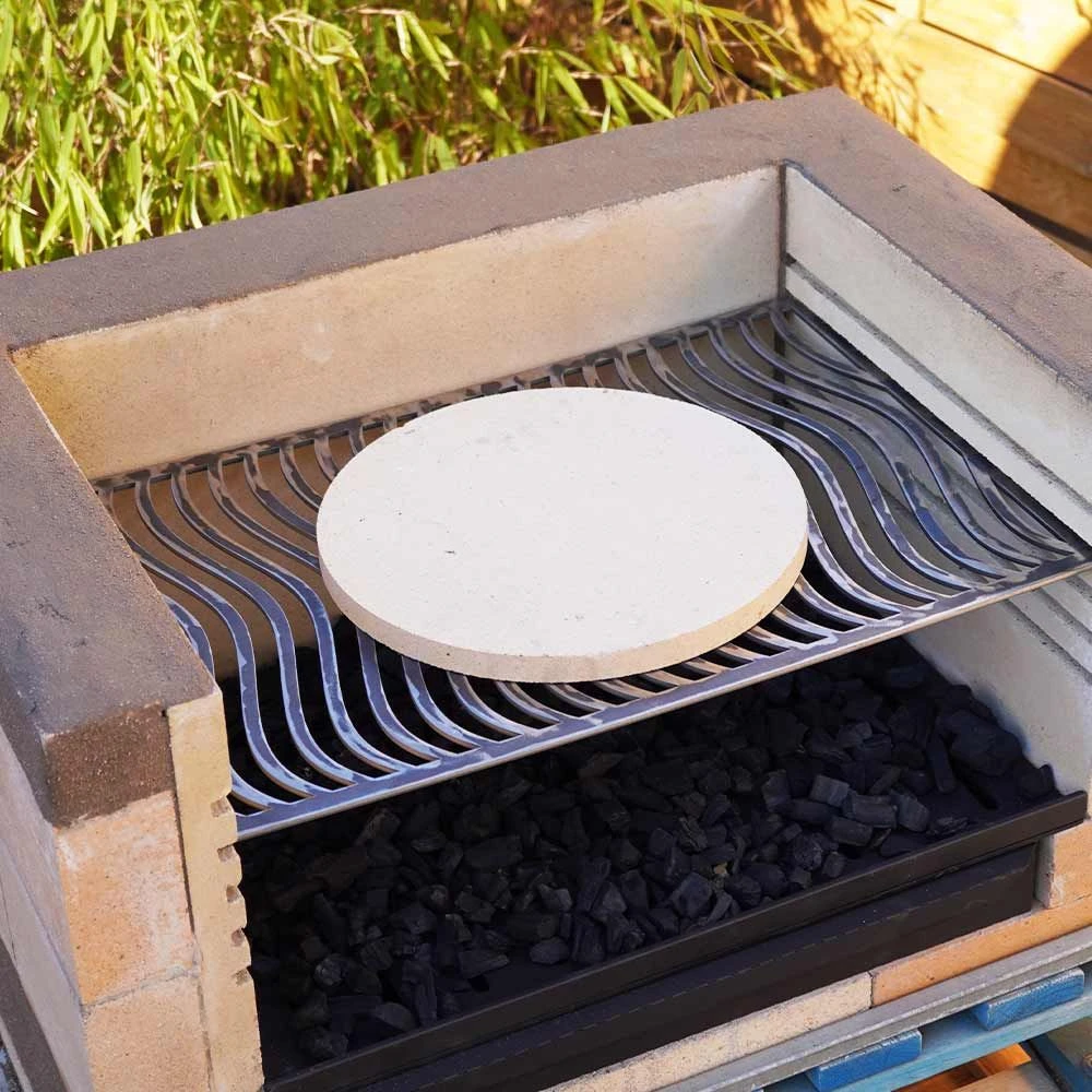 Pizzastein Grill Rund Ø 39 X 3 Cm Schamotte 5 Pizzastein Grill Rund Ø 39 X 3 Cm Schamotte – Bild 5