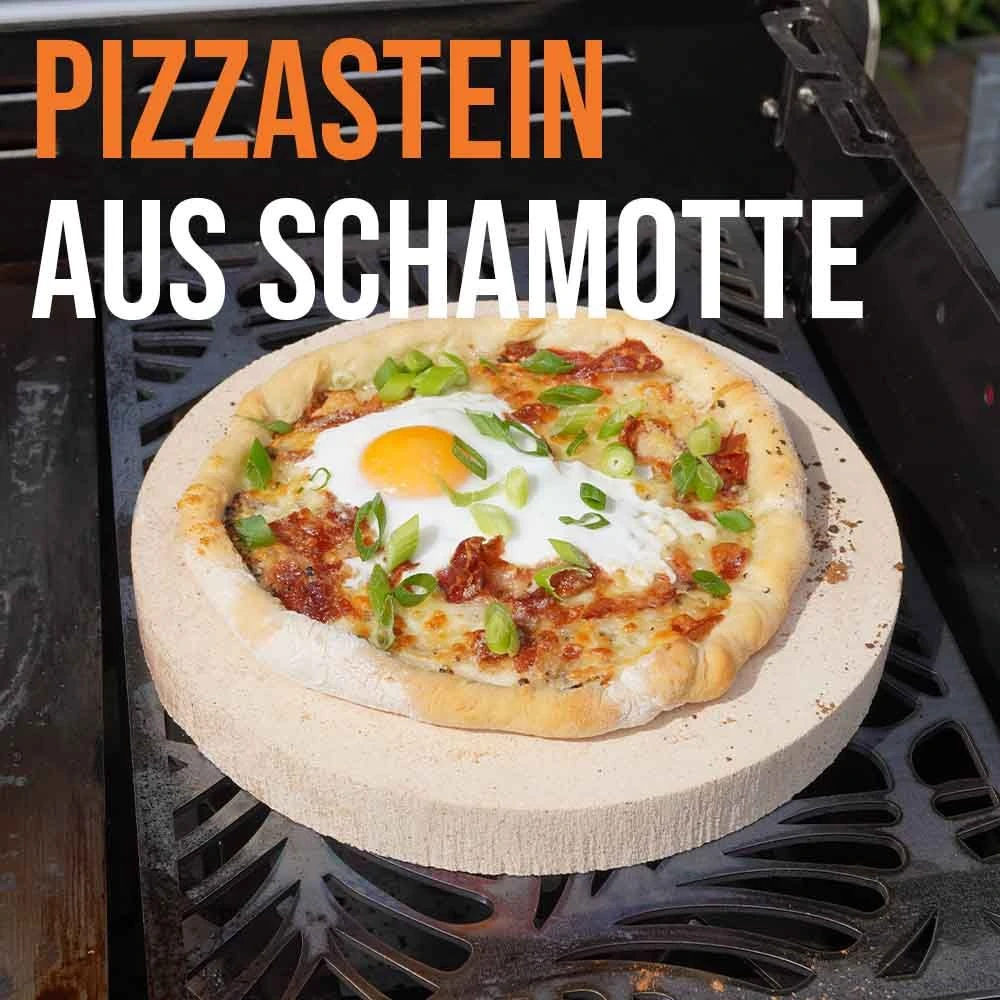 Pizzastein Grill Rund Ø 49 X 3 Cm Schamotte 3 Pizzastein Grill Rund Ø 49 X 3 Cm Schamotte – Bild 3