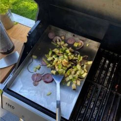 Grillplatte Plancha Edelstahl 45 X 34 Cm Passend Für Napoleon** -Kamiladen Verkäufe plancha grillplatte edelstahl 45x34m passend f r napoleon schamotte shop 3