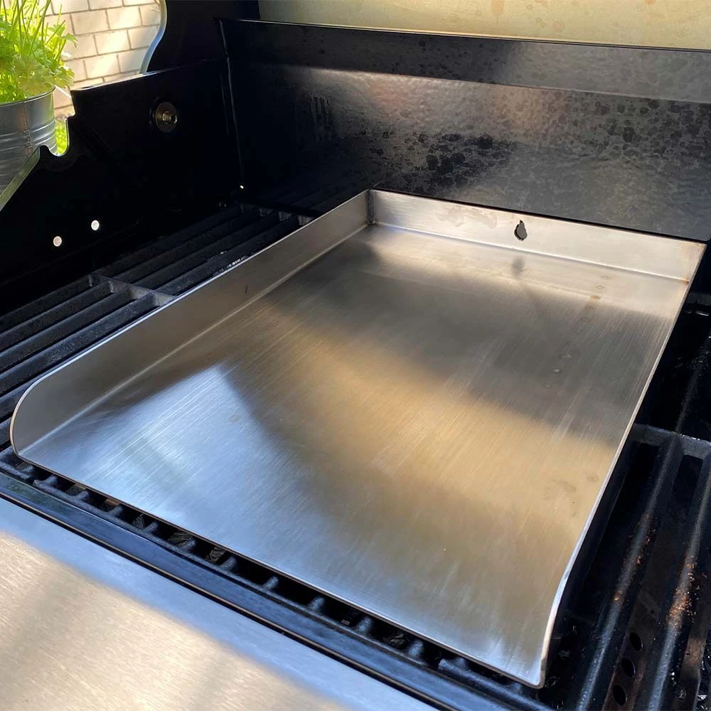 Grillplatte Plancha Edelstahl 49,0 X 32,5 Cm Passend Für Weber** – Bild 3