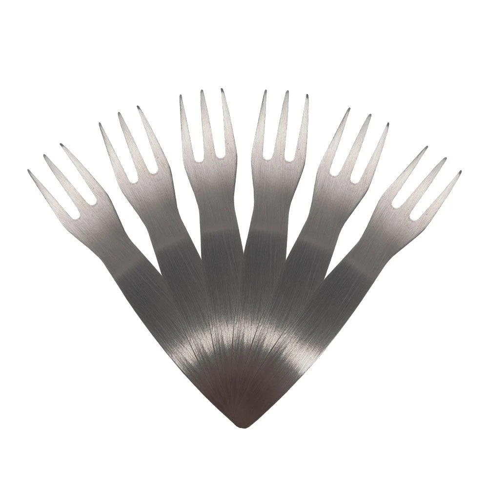 Pommespieker / Pommesgabel 6er Set Edelstahl 4 Pommespieker / Pommesgabel 6er Set Edelstahl – Bild 4