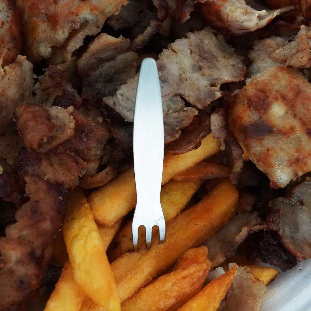 Pommespieker / Pommesgabel 6er Set Edelstahl 2 Pommespieker / Pommesgabel 6er Set Edelstahl – Bild 2