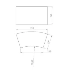 Schamottstein Radial 218x155x123x100mm 30 Stück -Kamiladen Verkäufe radial schamottstein schamotte shop 1 4