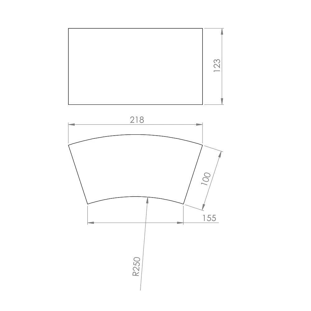 Schamottstein Radial 218x155x123x100mm 45 Stück 4 Schamottstein Radial 218x155x123x100mm 45 Stück – Bild 4
