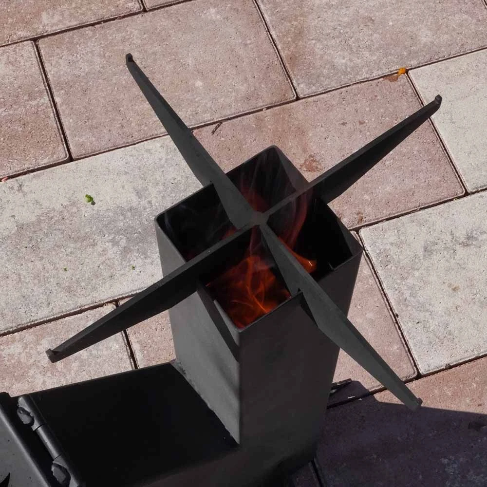 Raketenofen Aus Stahl 52 X 46 X 10 Cm – Bild 4