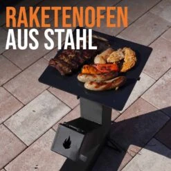 Raketenofen Aus Stahl 52 X 46 X 10 Cm -Kamiladen Verkäufe raktenofen stahl video schamotte shop.de