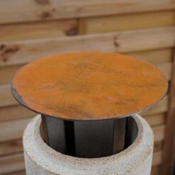 Regenhut Für Rohr Ø 120 Mm Für Pizzaofen In Edelrost -Kamiladen Verkäufe regenhut f r rohr 120 mm f r pizzaofen in edelrost 4