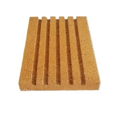 Rillenplatte 5 Rillen (Schamotte) 300x200x30mm -Kamiladen Verkäufe rillenstein rillenplatte 300x200x30mm 5 rillen schamotte shop 3