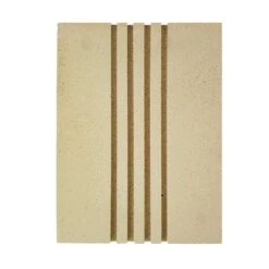Rillenplatte 4 Rillen (Schamotte) 400x300x30mm -Kamiladen Verkäufe rillenstein rillenplatte 400x300x30mm 4 rillen schamotte shop 3