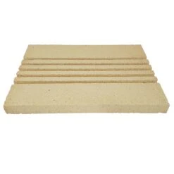 Rillenplatte 5 Rillen (Schamotte) 400x300x30mm -Kamiladen Verkäufe rillenstein rillenplatte 400x300x30mm 5 rillen schamotte shop 3