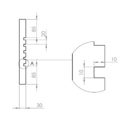 Rillenplatte 5 Rillen (Schamotte) 400x300x30mm -Kamiladen Verkäufe rillenstein rillenplatte 400x300x30mm 5 rillen schamotte shop 5