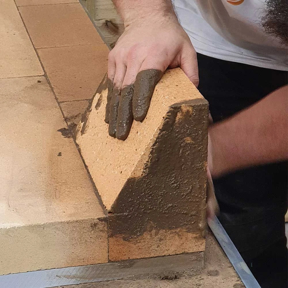 Schamotte Widerlagerstein 250x123/46x133mm 2 Stück 2 Schamotte Widerlagerstein 250x123/46x133mm 2 Stück – Bild 2