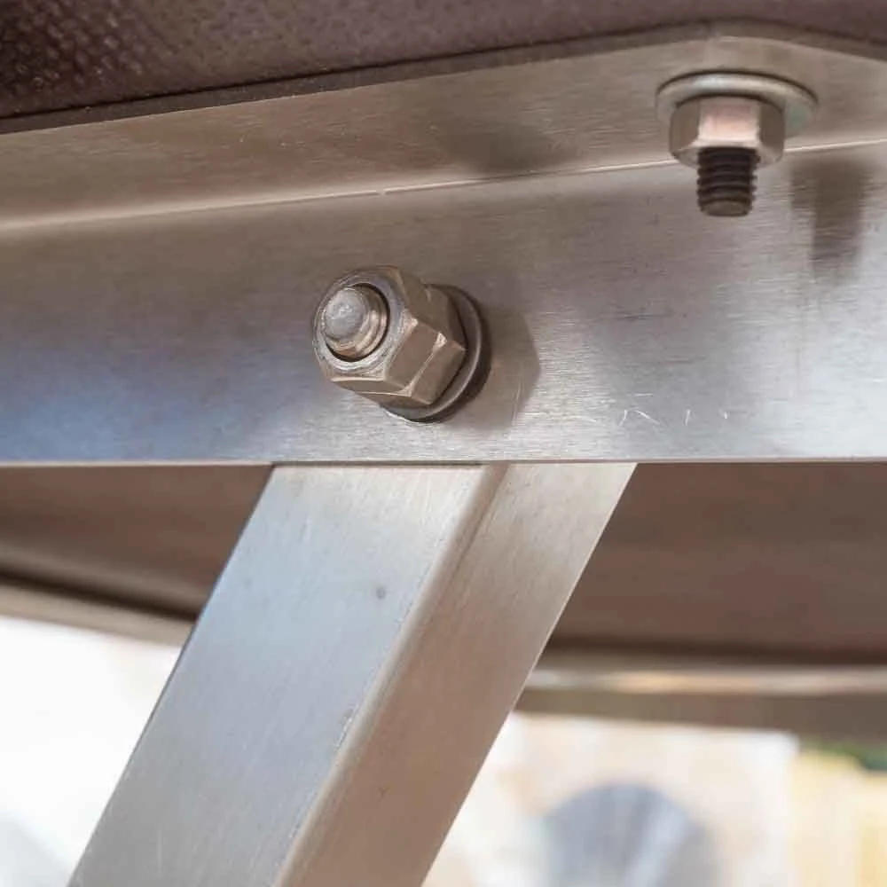 Stehtisch Aus Edelstahl Mit Holzplatte 4 Stehtisch Aus Edelstahl Mit Holzplatte – Bild 4