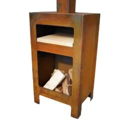 Terrassenkamin ØVENDECK Arjsfall 190cm Mit Pizzastein 7 Terrassenkamin ØVENDECK Arjsfall 190cm Mit Pizzastein -Kamiladen Verkäufe terrassenkamin vendeck arjsfall 190cm mit pizzastein 3