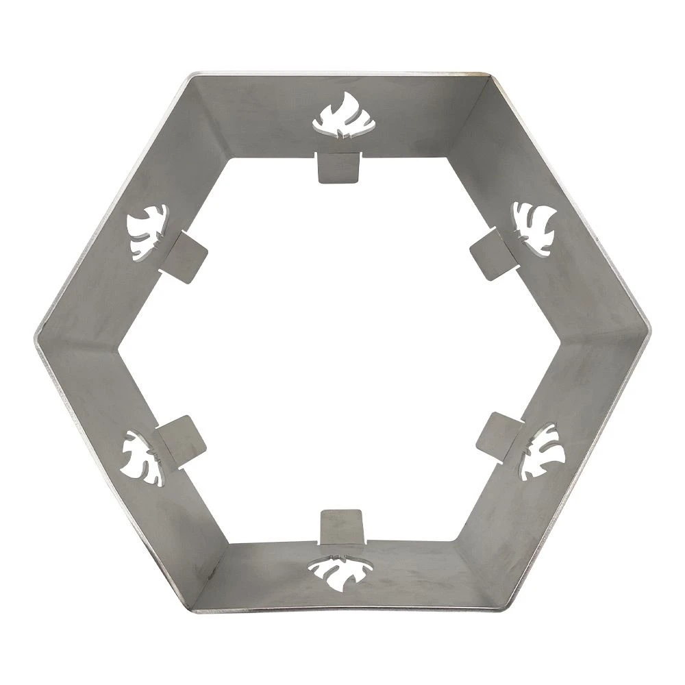 Wokaufsatz 6-eckig Ø 20 Cm Aus Edelstahl Für Feuerplatte 9 Wokaufsatz 6-eckig Ø 20 Cm Aus Edelstahl Für Feuerplatte – Bild 9