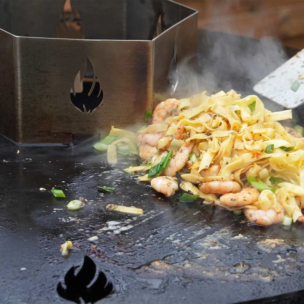 Wokaufsatz 6-eckig Ø 20 Cm Aus Edelstahl Für Feuerplatte 8 Wokaufsatz 6-eckig Ø 20 Cm Aus Edelstahl Für Feuerplatte – Bild 8